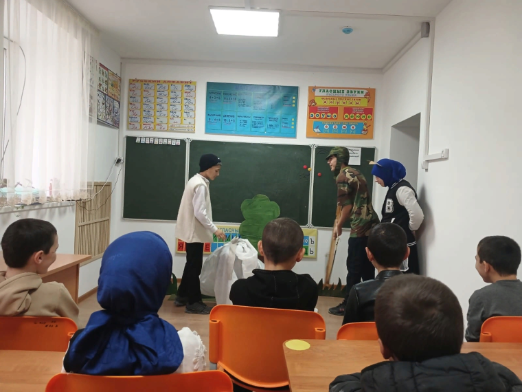 Постановка спектакля "Как лиса волка судила".